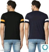 Tazo Cotton T-Shirts For Men - M, Cotton Blend, Multipack :2